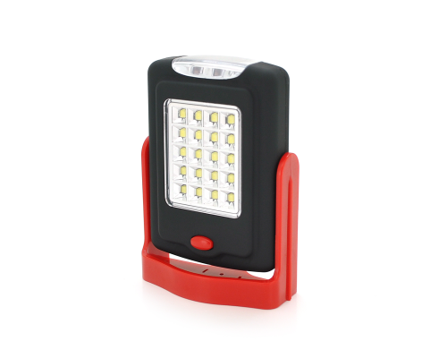 Прожекторний ліхтарик Watton WT-311, 3+20 LED, 1+1 режим, міцний пластик, ip44, магніт, живлення від 3*ААА, ОЕМ