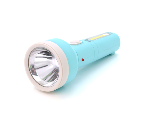 Ліхтарик ручний LATERNA ST-8653, 1W, 1Led+COB, 1+1 режим, вбудований аккум, корпус пластик, 220V, IP40, 185х63х35, Blister