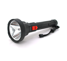 Ліхтар ручний Bailong BL-826, 1LED, OSL LED, 3W, 3 режими, вбудований АКБ/2000mah, Black, IP44, кабель USB-micro, 260х82х36мм, BOX