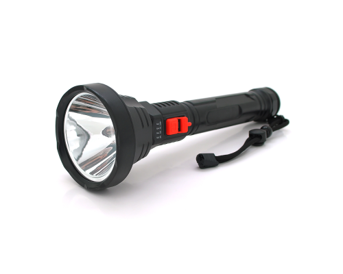 Ліхтар ручний Bailong BL-826, 1LED, OSL LED, 3W, 3 режими, вбудований АКБ/2000mah, Black, IP44, кабель USB-micro, 260х82х36мм, BOX