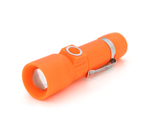 Ліхтар ручний POWERMASTER MX-616S, 1LED Cree Q5, 10W, 3 режими, ZOOM, 18650/2400 вбудований, Mix color, IP44, USB, 113х29х25мм, BOX