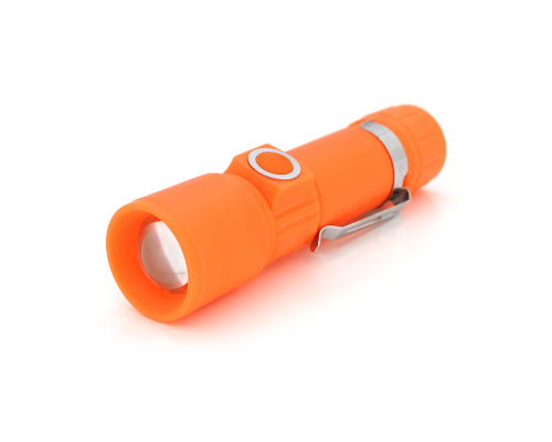 Ліхтар ручний POWERMASTER MX-616S, 1LED Cree Q5, 10W, 3 режими, ZOOM, 18650/2400 вбудований, Mix color, IP44, USB, 113х29х25мм, BOX