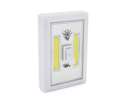 Світильник настінний POWERMASTER SL-606, з вмикачем, 2 LED, 3 типи кріплення, 3xAAA, Blister