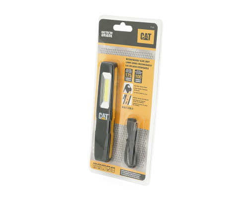 Ліхтар CAT CT1205 Slim Light, 175LM, 1+1 режим, вбудований акумулятор, USB кабель, Blister