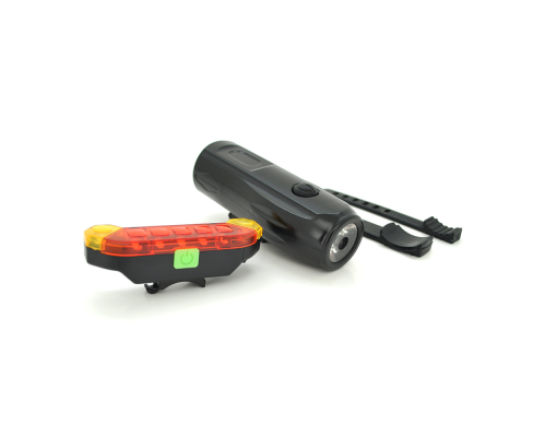 Набір ліхтарик+ стоп QX-T0703, 3+4 режими, Box