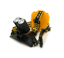 Налобний ліхтарик HPH-W647, 5W, 2*P50, 4 режими, корпус-пластик, водостійкий, ip44, живлення 2*18650, USB кабель, 6400K, BOX