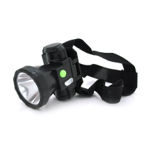 Налобний ліхтарик XO YH01,1 Led 1W, 3 режими, корпус-пластик, водостійкий, ip44, живлення АКБ вбудований 18650/600mah, USB-кабель, 4000K, BOX
