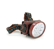 Ліхтарик LX-1898, 13*LED, 2 режими, корпус-пластик, вбудований акумулятор + кабель живлення від мережі, лінза 70*55мм, BOX