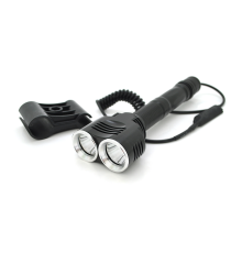 Ліхтар підствольний Bailong BL-Q2822, 2LED Cree XML-T6, 6W, кабель з кнопкою, 2х18650/8800mah, Black, IP56, СЗУ+АЗУ, 206х65х32х26мм, BOX