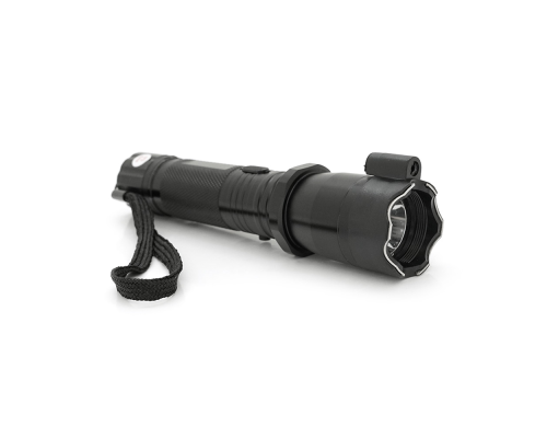 Ліхтар-шокер ручний BAILONG BL-288, 1LED, 1 режим + лазер, Li-ion вбудований, Black, IP44, кабель живлення, BOX