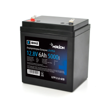 Літій-залізо-фосфатний акумулятор Merlion LiFePO4 12.8V 6AH (4S1P/BMS-5A), (90х70х101(107)) для електротранспорту, 5000 циклів, Q12