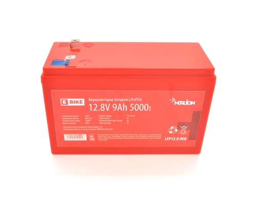 Літій-залізо-фосфатний акумулятор Merlion LiFePO4 12.8V 9AH (4S3P/BMS-10A), (151x65x100) для електротранспорту, 5000 циклів, Q12