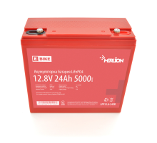 Літій-залізо-фосфатний акумулятор Merlion LiFePO4 12.8V 24AH (166x77x167) для електротранспорту, 5000 циклів, Q6
