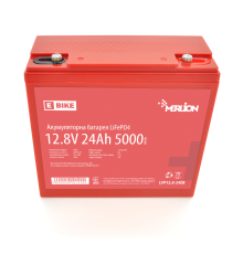 Літій-залізо-фосфатний акумулятор Merlion LiFePO4 12.8V 24AH (166x77x167) для електротранспорту, 5000 циклів, Q6
