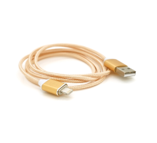 Магнітний кабель USB 2.0/Micro, 1m, 2А, індикатор заряду, тканинне обплетення, знімач, Gold, Blister ( під наконечник 8751 )