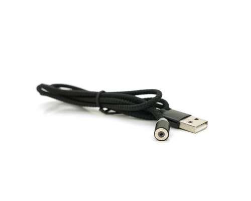Магнітний кабель PiPo USB 2.0, 1m, 2А, тканинна оплетка, броньований, Black, OEM Магнітний кабель PiPo USB 2.0, 1m, 2А, тканинна оплетка, броньований, Black, OEM