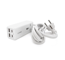 Мережевий фільтр LDNIO SС1418, 1 Розетка + 2 USB +2 Type-C, 2 м, перетин 3х0, 75мм, White, Box