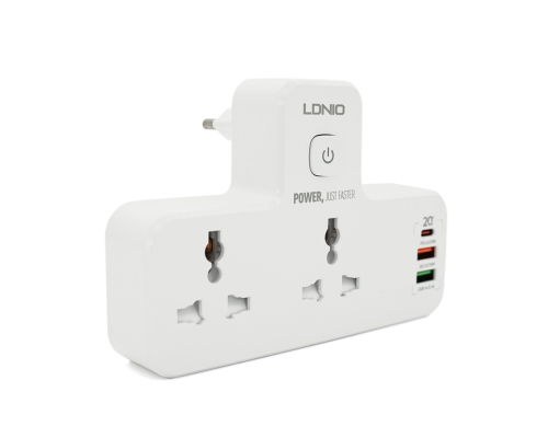 Мережевий фільтр LDNIO SE2311, 4 Розетки + 4 USB, 2 м, перетин 3х0, 75мм, White, Box Мережевий фільтр LDNIO SE2311, 4 Розетки + 4 USB, 2 м, перетин 3х0, 75мм, White, Box
