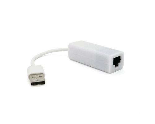 Контролер USB 2.0 to Ethernet - Мережевий адаптер 10 / 100Mbps з проводом, White, Blister Q500