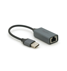 Контролер USB 2.0 to Ethernet VEGGIEG - Мережевий адаптер 10/100Mbps з проводом, RTL-8152B, White, Blister-Box