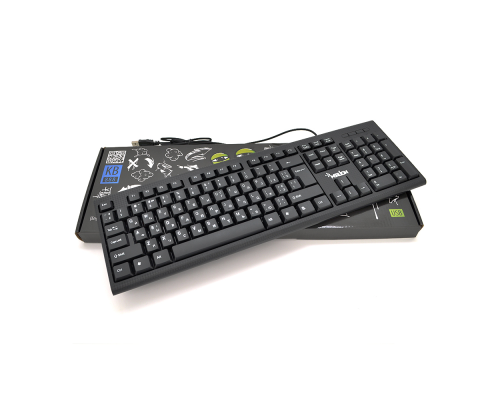 Клавиатура USB Merlion KB-888, длина кабеля 135см, (Eng/Укр/Рус), (460х158х33 мм) Black, 104к, Q20 Клавиатура USB Merlion KB-888, длина кабеля 135см, (Eng/Укр/Рус), (460х158х33 мм) Black, 104к, Q20
