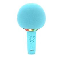 Бездротовий мікрофон XO-BE50, RGB Led, Blue, BOX