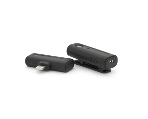 Петличний бездротовий мікрофон M9, роз'єм Lighting, вбудований акумулятор 80 mAh, Black, Box Петличний бездротовий мікрофон M9, роз'єм Lighting, вбудований акумулятор 80 mAh, Black, Box