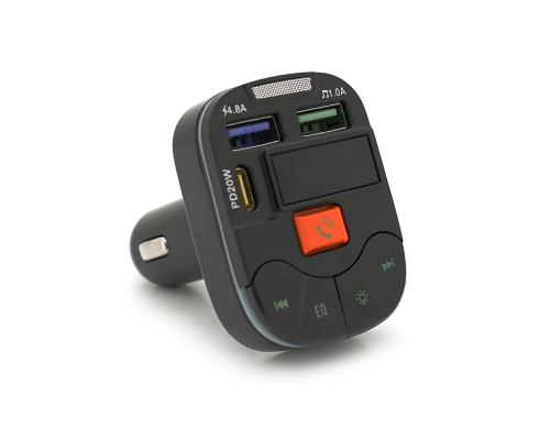 FM-модулятор Q19 з еквалайзером, 3.1A, USB, TF, 55.5х41.5х37.5