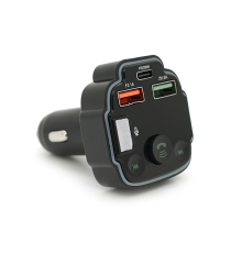 FM-модулятор Q8 з еквалайзером, 3.1A, USB, TF, 55.5х41.5х37.5