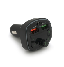 FM-модулятор Q7 з еквалайзером, 3.1A, PD18W, USB, TF, 55.5х41.5х37.5