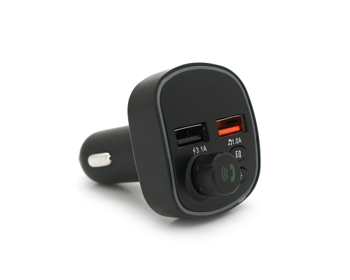 FM-модулятор Q2 з еквалайзером, 1.5A, FM, USB, TF, 49.5х41х36