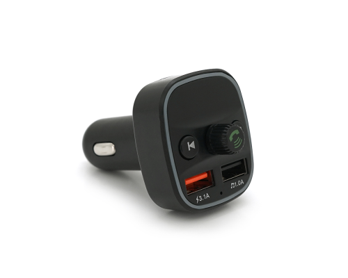 FM-модулятор Q1, 1.5A, FM, USB, TF, 49.5х41х36