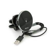 Автотримач Yesido C131+ Wireless Charging 15W, кріплення на решітку, магніт, Black, Box