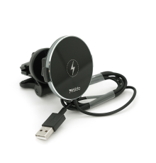 Автотримач Yesido C131+ Wireless Charging 15W, кріплення на решітку, магніт, Black, Box