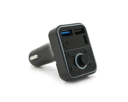 FM-модулятор D1, підсвічування 7 кольорів, 1.5-3.1A, USB, TF, 49.5х41х36