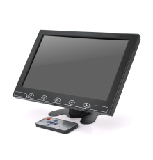 Монітор для відеоспостереження 10.1 ", AV + VGA + HDMI + RCA роз'єми, 1024 * 600ips, 12-24V, BOX