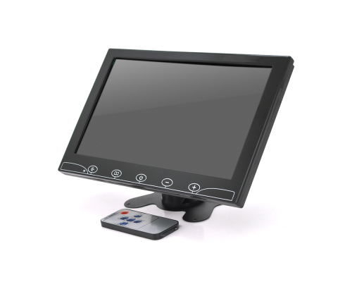 Монітор для відеоспостереження 10.1 ", AV + VGA + HDMI + RCA роз'єми, 1024 * 600ips, 12-24V, BOX