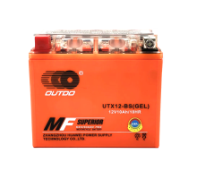 Мотоакумулятор OUTDO (Maxion) UTX12-BS GEL, 12V 10Ah (150 х 87 х 130), Orange, Q6