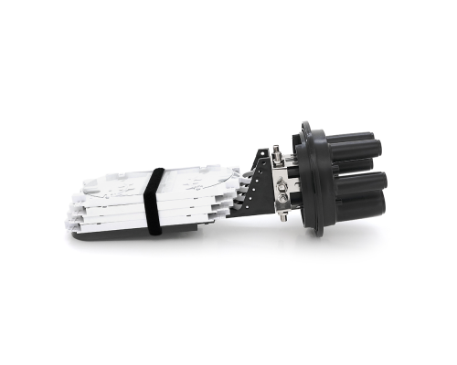 Муфта оптична Merlion ML-OP-F107H-192C, герметична, 5 вводів, до 4-х касет, до 192 зварок, матеріал PP