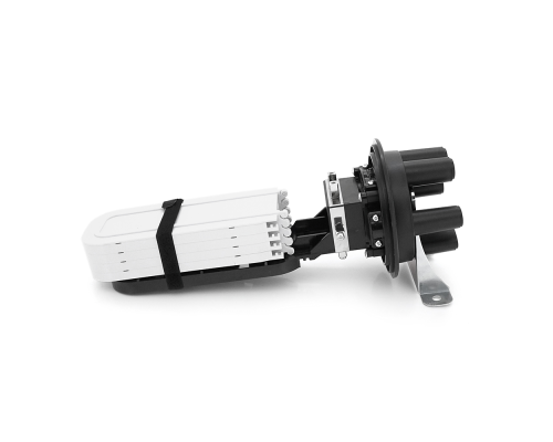 Муфта оптична Merlion ML-OP-F103H-96C, герметична, 5 вводів, до 4-х касет, до 96 зварок, матеріал PP Муфта оптична Merlion ML-OP-F103H-96C, герметична, 5 вводів, до 4-х касет, до 96 зварок, матеріал PP