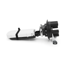 Муфта оптична Merlion ML-OP-F103H-48C, герметична, 5 вводів, до 4-х касет, до 48 зварок, матеріал PP