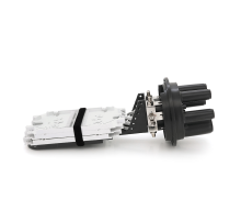 Муфта оптична Merlion ML-OP-F106H-144C, герметична, 5 вводів, до 6-ти касет, до 144 зварок, матеріал PP