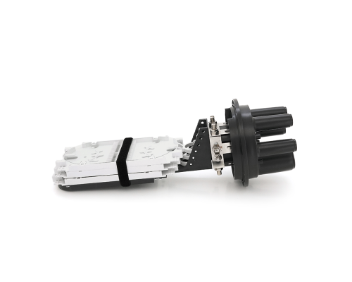 Муфта оптична Merlion ML-OP-F106H-144C, герметична, 5 вводів, до 6-ти касет, до 144 зварок, матеріал PP