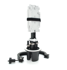 Муфта оптична Merlion ML-OP-F105H-72C, герметична, 4 введення, до 3-х касет, до 72 зварок, матеріал PP