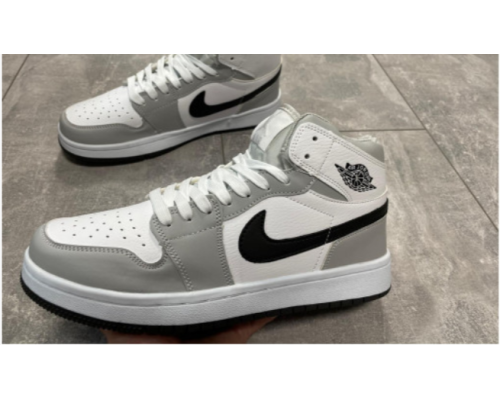 Кросівки чоловічі Nike Air Jordan, натуральна шкіра,сірі