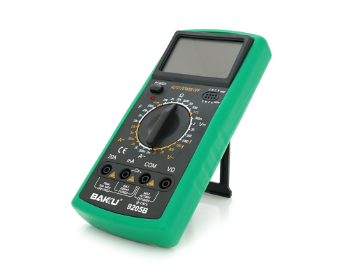 Мультиметр BAKKU BK-9205B Вимірювання: V, A, R Мультиметр BAKKU BK-9205B Вимірювання: V, A, R