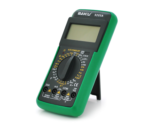 Мультиметр BAKKU BK-9205A Вимірювання: V, A, R Мультиметр BAKKU BK-9205A Вимірювання: V, A, R