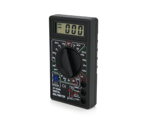 Мультиметр DT-830B, Вимірювання: V, A, R, 137г, 126*70*28mm, Q100