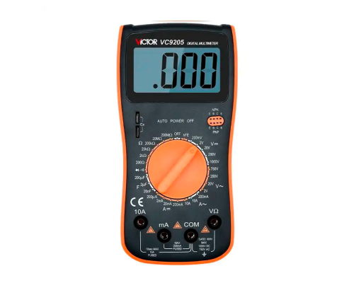 Мультиметр Victor VC9205, вимірювання: V, A, R, С, F Мультиметр Victor VC9205, вимірювання: V, A, R, С, F
