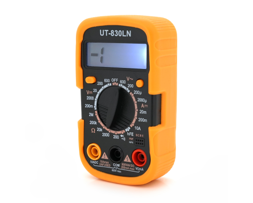 Мультиметр UK-830LN, Вимірювання: V, A, R, 250г, 100*65*32mm, Q100